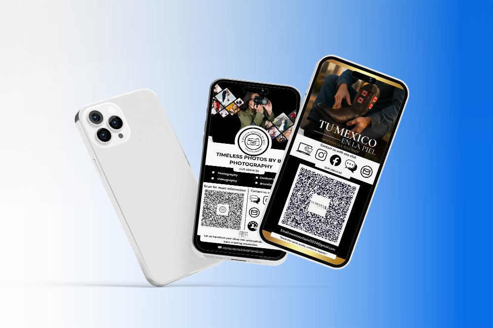 Tarjeta digital profesional para empresas y emprendedores en Pamplona con QR y NFC